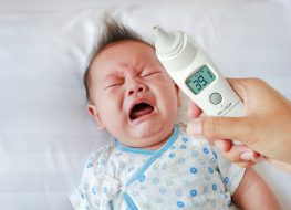 baby with fever