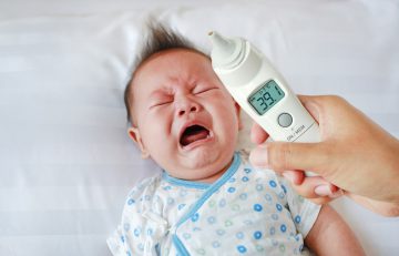 baby with fever