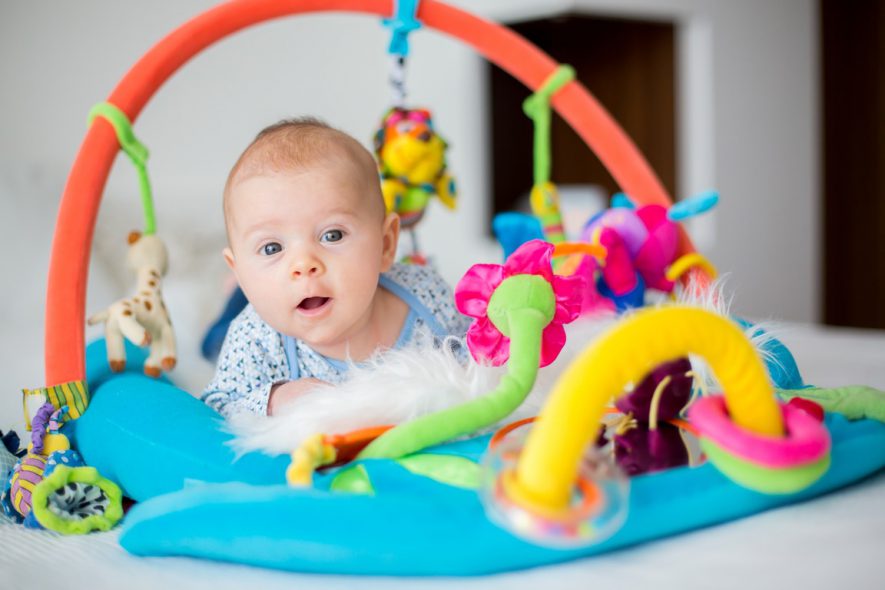 play mat with detachable toys - one of the best play mats for babies