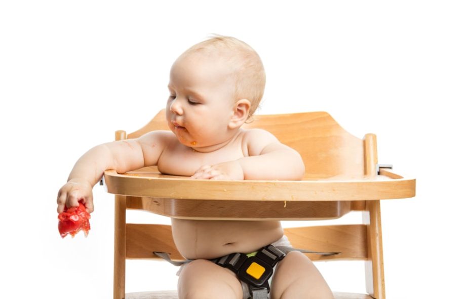 full size wooden high chair